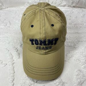 TOMMY JEANS Women's Hat Cap Green Yellow Casual Streetwear Sporty Athleisure Y2K